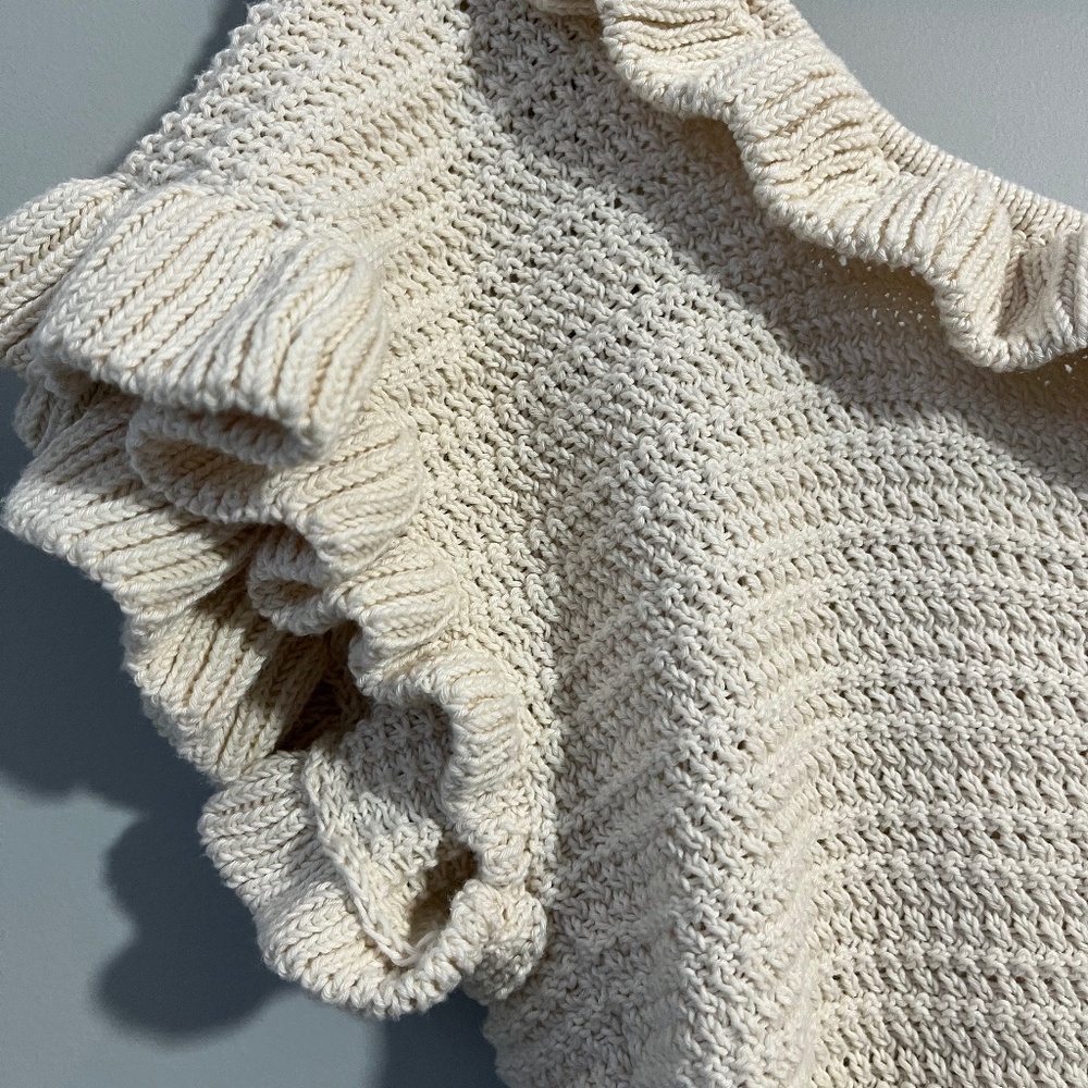 H&M Cream Knit Crop Top - Picture 4 of 5